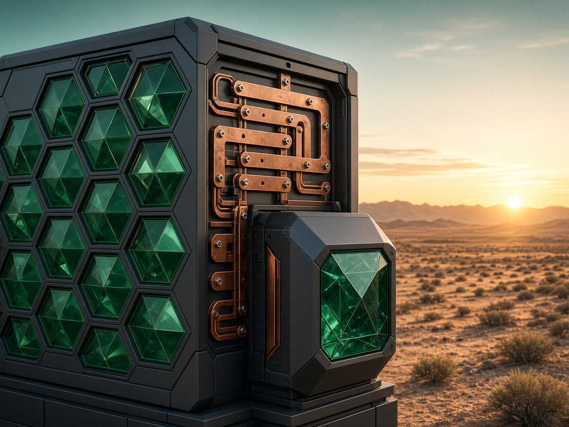 Geometric breaker panel and copper bus as interlocking facets